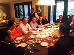Desayuno de los firmantes del pacto de la unidad en favor de Quirino Ordaz Coppel