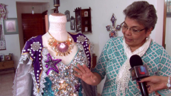 Listo el traje real de la Reina de los Juegos Florales