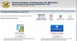 Anuncian fechas para preinscripciones en la UAS.