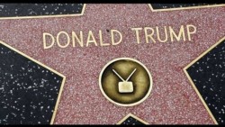 Inician preparativos para los premios Oscar; tapan estrella de Trump