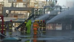 Realizan simulacro de fuga de amoniaco en Pemex Topolobampo
