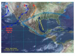 Frente frío 44 da origen a la Décimo Primer Tormenta Invernal