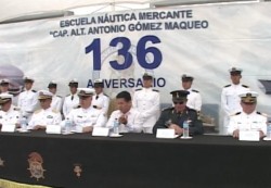 Celebran el 136 Aniversario de la Escuela Naútica Mercante de Mazatlán.