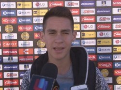 El juvenil de Dorados Jesús Angulo, feliz con su gol ante Chivas