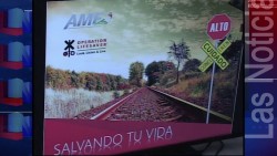 Lanzan campaña de concientización: Cuidado con el tren!