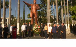 Conmemoran el 210 aniversario del natalicio de Benito Juárez