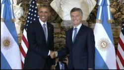 Obama llega a la sede del gobierno de Argentina; se reúne con Macri
