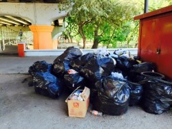 Toneladas de basura se han recogido de los diferentes Parques y Centros Recreativos de la ciudad