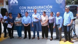 Inauguran obras en colonias populares.