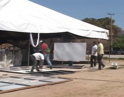 Desmantelan carpas y stands de la XXX Feria del Pescado