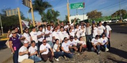 Melina Elenes, realizó actividades en cruceros viales de Mazatlán
