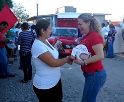 Maribel Chollet Candidata del PRI a Diputada por el XXIII  distrito estuvo de visita en Villa Unión