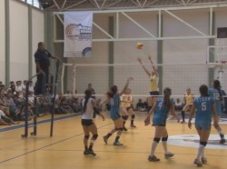 Aqui Volibol de piso y frontón en olimpiada regional