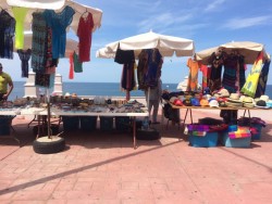 Les pega el piojillo a los vendedores de artesanías.