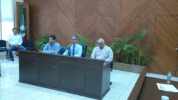 Funcionarios municipales abordan tema de blindaje electotral.