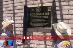 Develan placa de Subasta Sonora