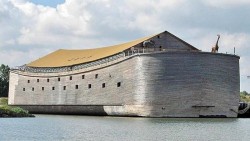 VIDEO La increíble réplica del arca de Noé que cruzará el Atlántico en verano