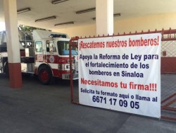No van ni 300 firmas de las 12 mil que necesitan los bomberos de Mazatlán