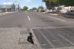 Cuidado al transitar por el Boulevard Zapata