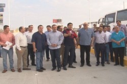 Abren la circulación por el puente superior del cruce de Obregón y México 68