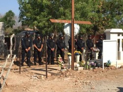 Dan el último adiós al elemento Municipal asesinado