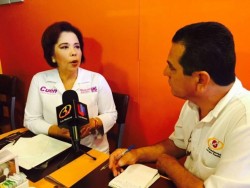 Denuncia candidata del PAS en el Distrito XVIII , destrucción de propaganda