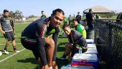 El Tri ya entrena en California para el duelo ante Chile