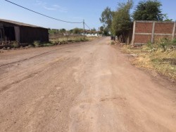 Difícil tránsito por calle Villa del Palmar
