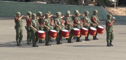 Concluye concurso de bandas de guerra militarizadas