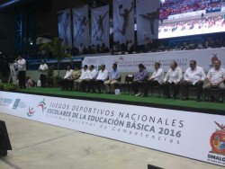 Inauguran juegos deportivos nacionales de educación básica.