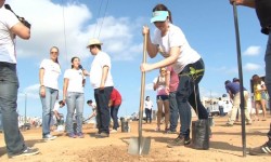 Realizan canal 7 Televisión y voluntarios, acciones en pro del medio ambiente.