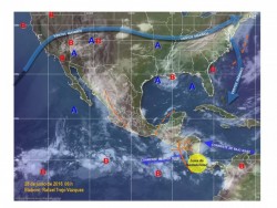 Pronostican lluvias fuertes para Sinaloa
