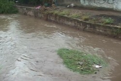 Debido a las lluvias, se desbordan arroyos y canales.