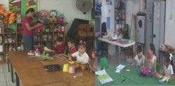 Pocos estudiantes acuden a clases a consecuencia de la lluvia.