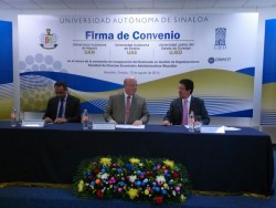 Universidades firman convenio de colaboración e Inauguran doctorado en la UAS.