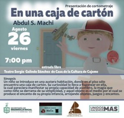 Invita Abdul Machi a estreno de cortometraje en animación 3D
