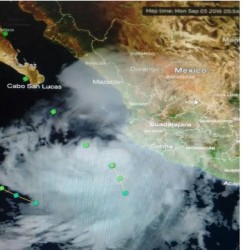 Tormenta tropical "Newton" dejará lluvias fuertes en Sinaloa.