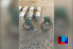 Encuentran granadas