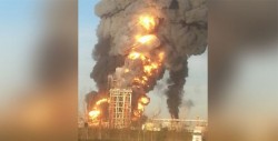 Explosión en una gran refinería petrolera en Italia
