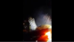 #Video Estalla pirotecnia en camioneta de aficionados de Tigres