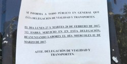 Cerrada la unidad administrativa hasta el próximo miércoles