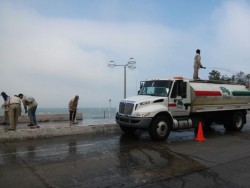 Lavan banqueta de Olas Altas