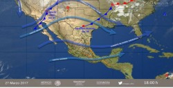 Posible caída de granizo en el Centro y Oriente del territorio Nacional