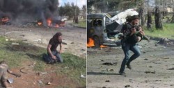 Fotógrafo rompe en llanto tras no lograr salvar a niño en Siria