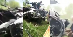 Cae helicóptero militar de EU en un campo de golf