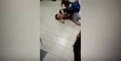 #Video Intenta golpear al niño incorrecto ¡se lleva una gran golpiza!