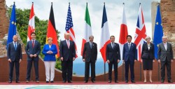 Se registran violentas protestas en la cumbre G7