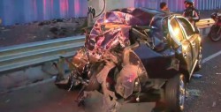 Chocan 14 carros en doble accidente por la México-Puebla