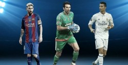 Messi, Ronaldo y Buffon por el Mejor de la UEFA