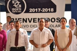 Primer lunes cívico del ciclo escolar, en el CBTIS 51